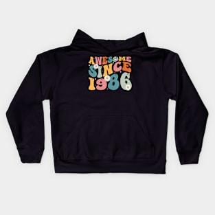 Awesome Since 1986 37Th Birthday Kids Hoodie